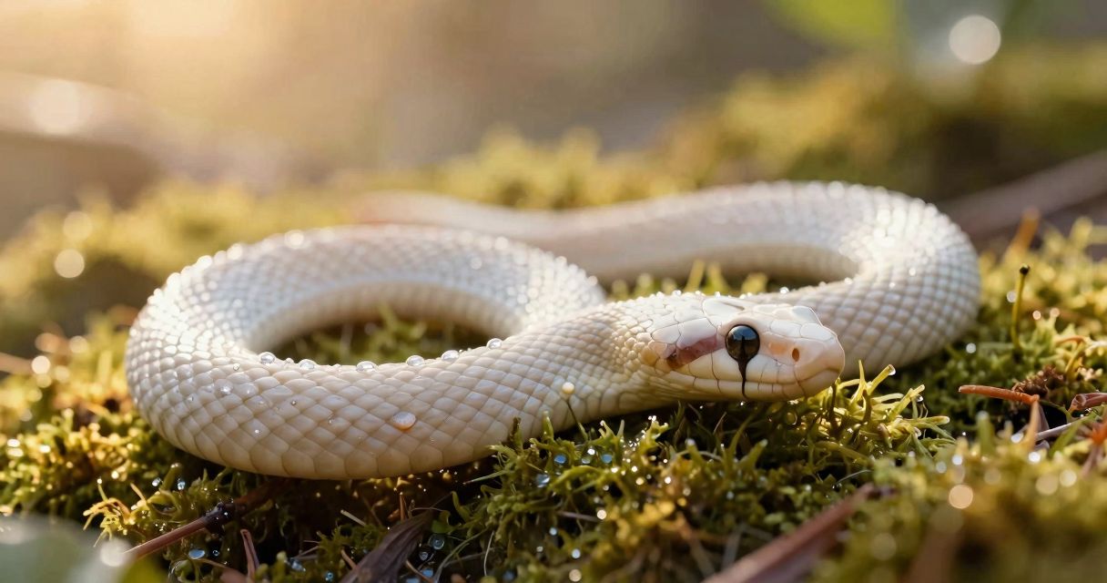 Rêver d’un serpent blanc : signification et renouveau